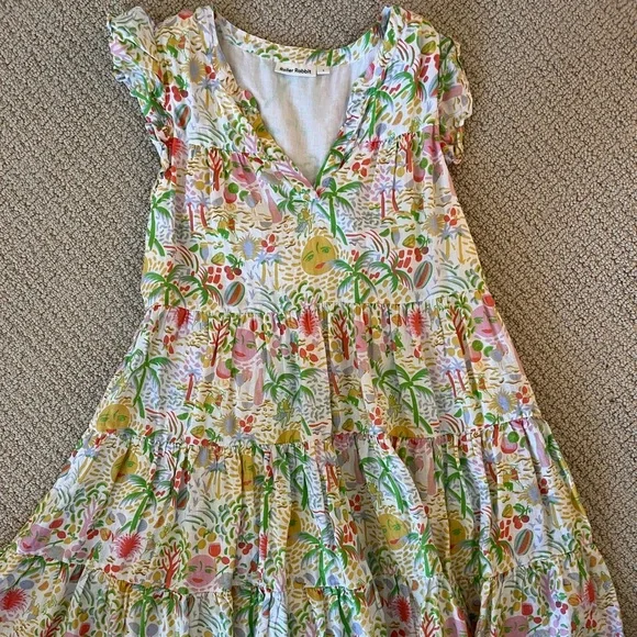 Roller Rabbit Multicolor Floral Midi Dress - Picture 2 of 5